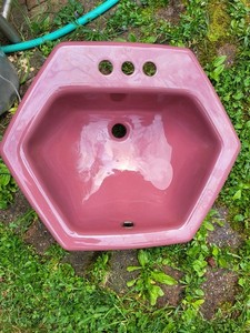RETRO KOHLER WILD ROSE HEXAGON SINK. NEW. K2930. 22 1/2 X 19-2-0