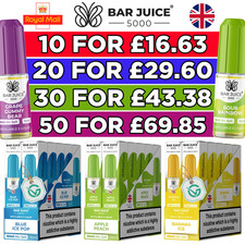 Bar Juice 5000 Nic Salt 10ml E Liquid Vape Juice | 5mg/10mg/20mg | 50VG/50PG |UK