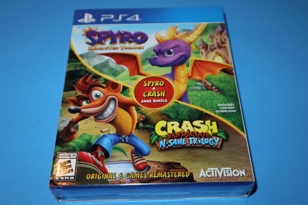 SPYRO REIGNITED TRILOGY CRASH BANDICOOT N-SANE GAME BUNDLE PS4