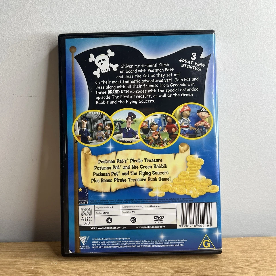 Postman Pat - The Pirate Treasure (DVD, 2005) Very Good Condition Region 4 - Image 2 of 4