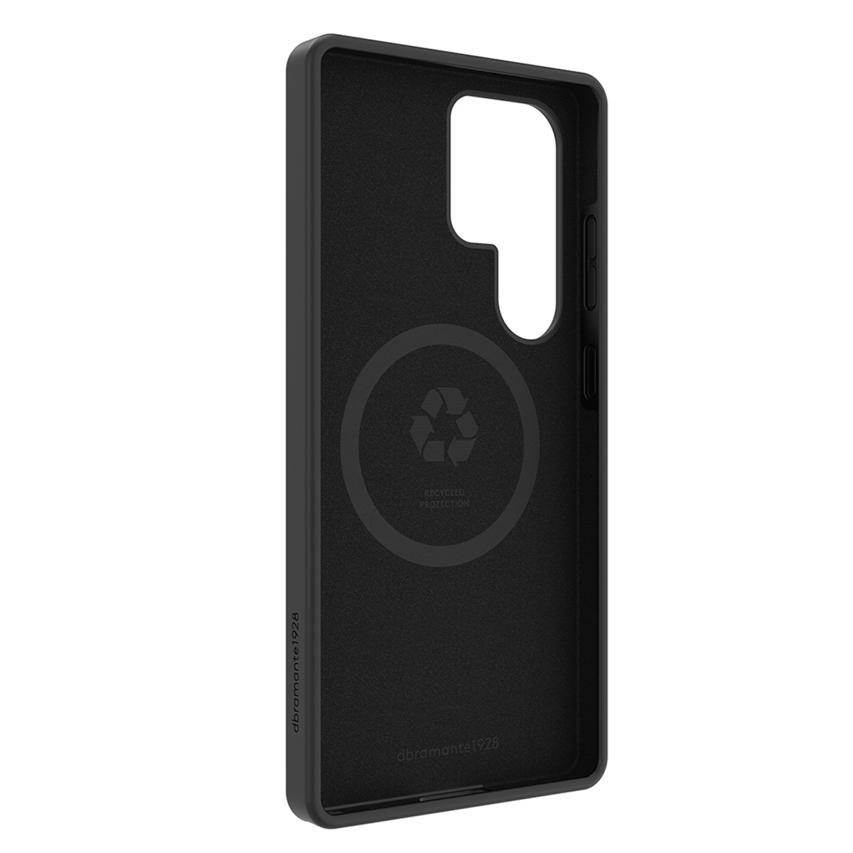 Coque Galaxy S25 Ultra Monaco DBRAMANTE1928 en plastique recyclé noir