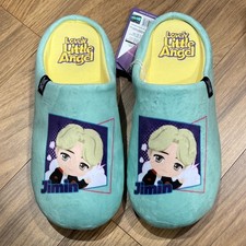 BTS TinyTAN Jimin Slip-On Mint Women's Slippers Lightweight Cartoon Comfort