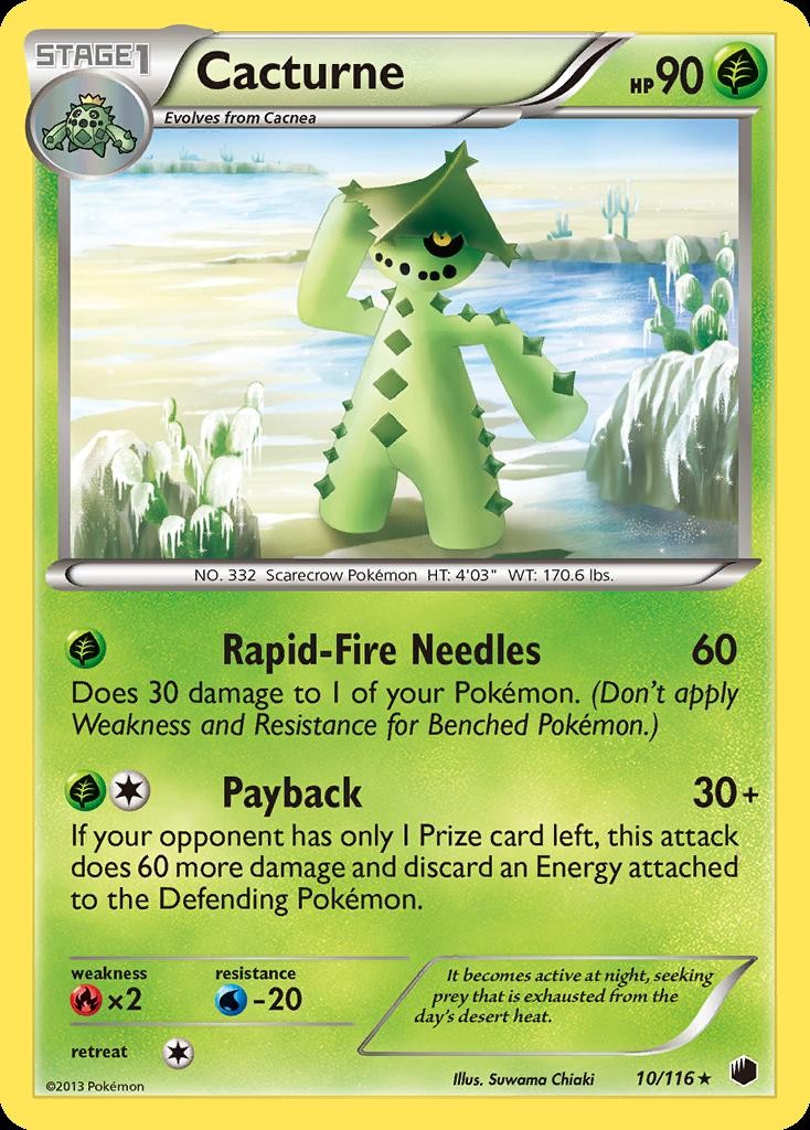 Pokemon Cacturne (10/140) Plasma Freeze LP