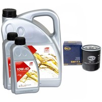 MotoröL Set Febi SAE 10W-40 7 Liter + ÖLfilter SM 113 FüR Fiat Peugeot Renault