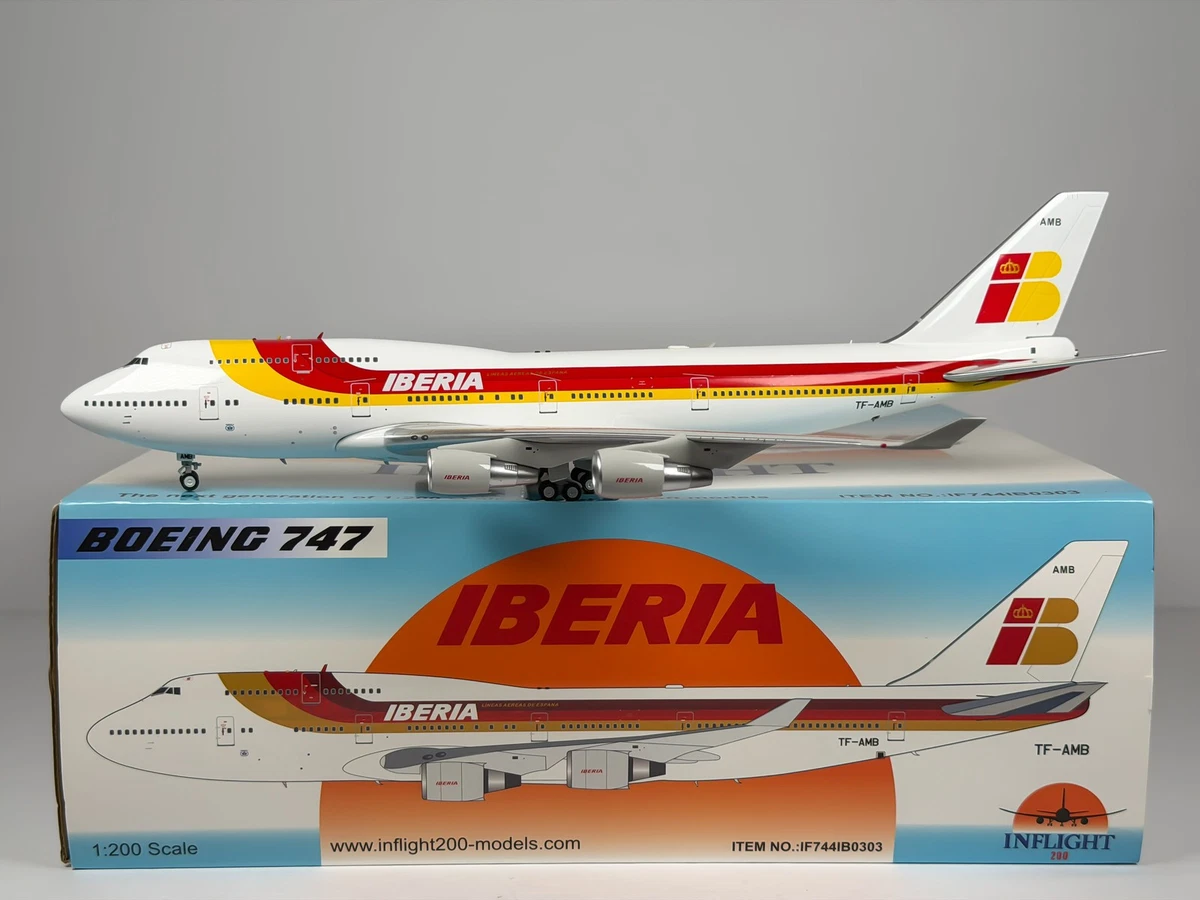 InFlight 200 Boeing 747 1:200 Scale Contemporary Diecast Aircraft