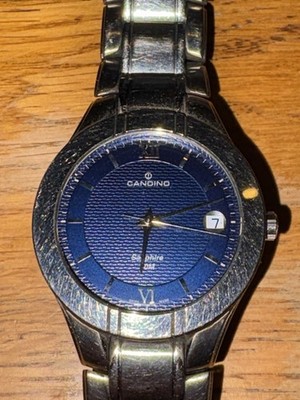 Candino Vintage Herrenuhr Swiss Made, Quartz in schönem Zustand, Batterie 04/26