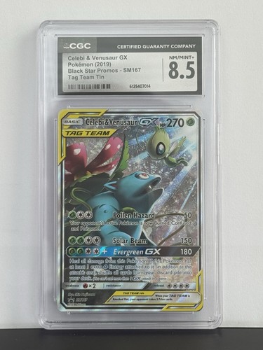 Celebi & Venusaur-GX graded CGC 8.5 for sale on eBay