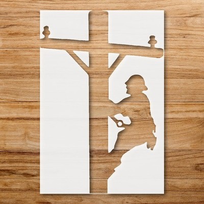 Lineman Stencil for Painting and DIY Projects - StencilAir