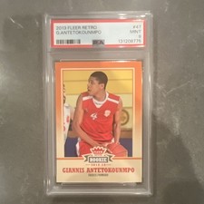 Fleer Retro Upper Deck Giannis Antetokounmpo Rookie #47 PSA 9 Basketball Card. rookie card picture