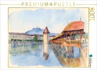 Puzzle Calvendo Pont De La Chapelle Sur Le Lac Des Quatre-Cantons | 1000 PièCes,