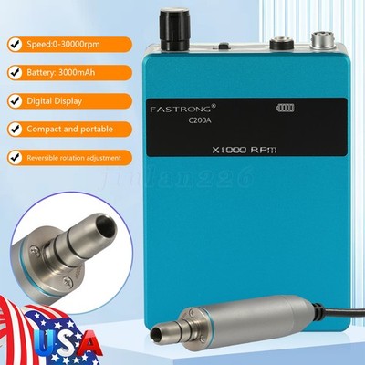 Dental Lab Portable Electric Micromotor Polishing Unit + E-type