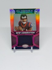2023 Panini Certified - New Generation Jerseys Will Anderson  Mirror Pink /299 