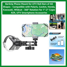 Durable Adjustable Phone Mount for UTV, ATVs - 360  Rotation  Easy Install