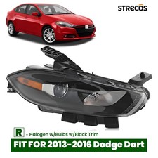 Halogen Headlight For 2013-2016 Dodge Dart w/...