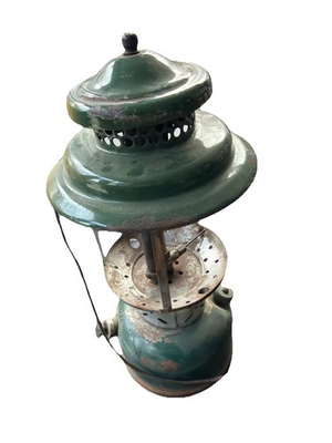 #ad Vintage Coleman 220E Lantern for Parts – No Globe Weathered Patina $20.50