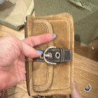 Women's coach Brown Solid Wristlet Wallet Zip-Around Buckle Accent Wrist Strap — photo 7
