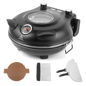 Elektrischer Pizzaofen 420 °C, separat regelbare Ober und Unterhitze, 31 cm K...