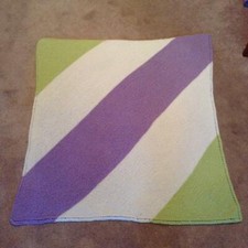 Knitted Unisex Baby Blanket -- made from satin yarn