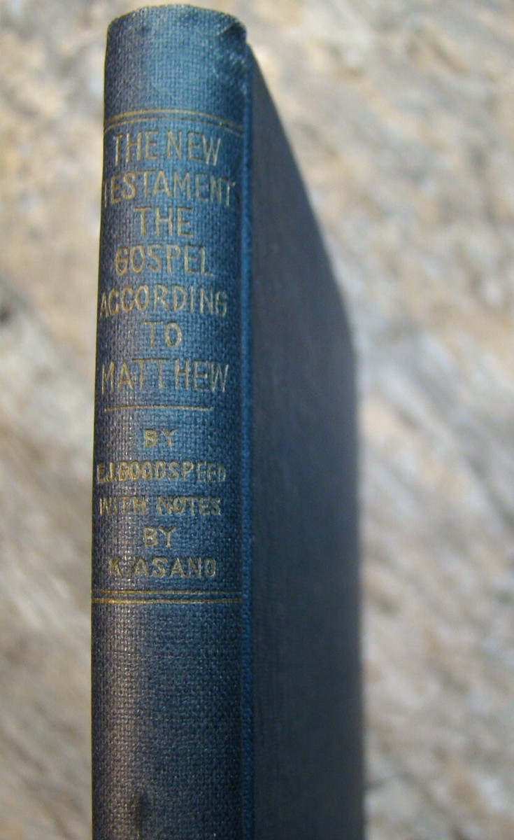 Gospel Of Matthew: English w Japanese Notes ~circa1949 HC~ 聖書