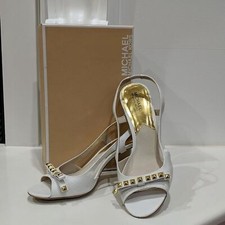 Michael Kors Livvy Sandal, Size 11, Optic White