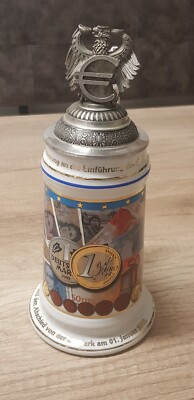 ''WW-T'' Sammelkrug ''Abschied D-Mark und Einführung Euro''  - VERSAND GRATIS ! ! !