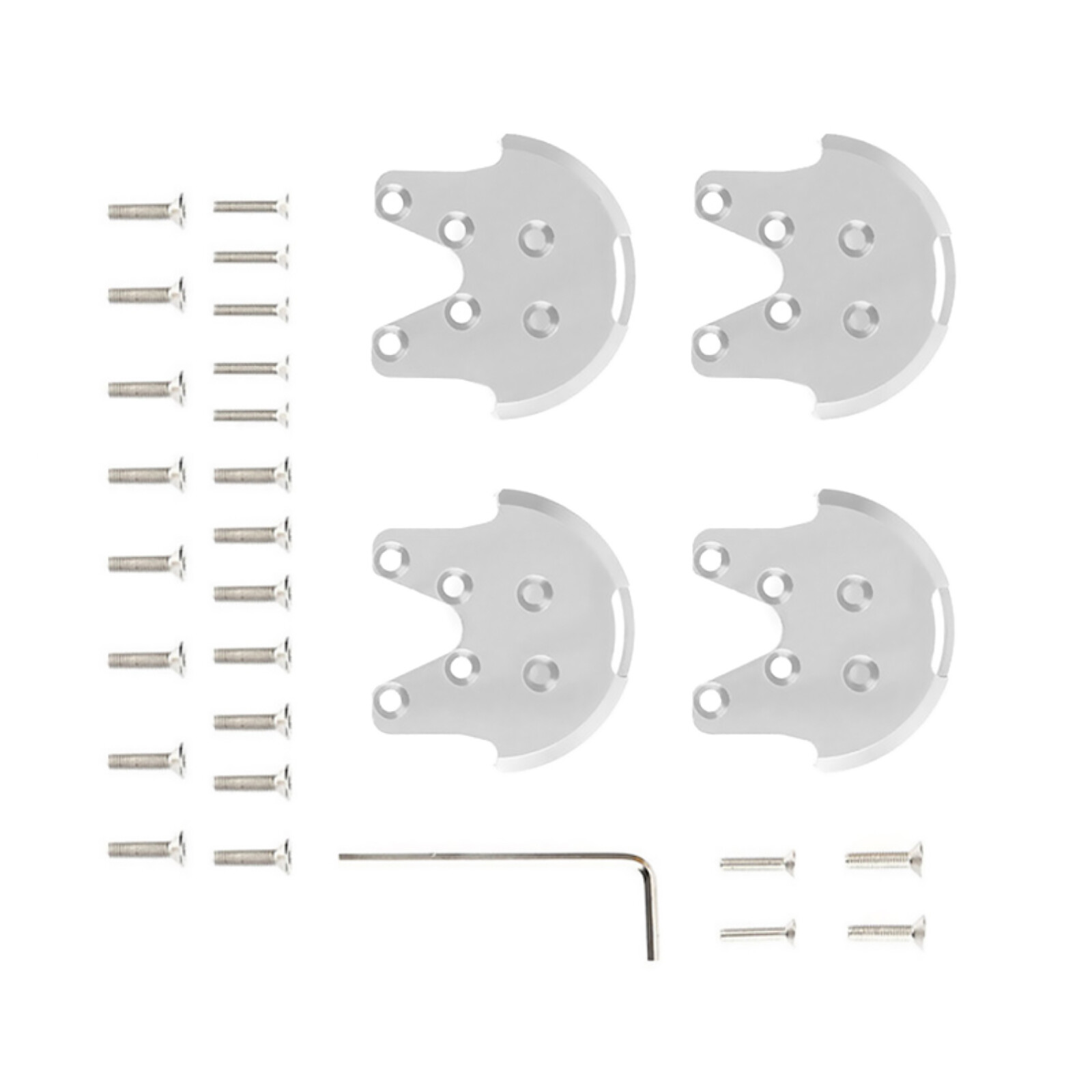 4pcs Alloy Motor Mount Base Plates for DJI Phantom 2 3 Drone Protection