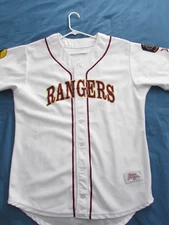 RANGERS Baseball Ripon Jersey Faireconron Two Men’s Size 44 LARGE Army USA