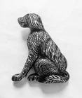 Front Door Knocker Antique Silver Pewter Dog Design Cast Iron Heavy Duty Animal
