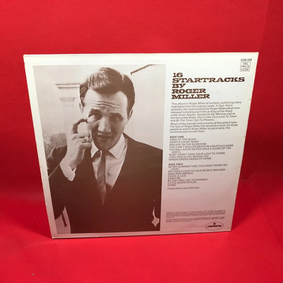 ROGER MILLER 16 Startracks 1966 UK vinyl LP best of King Of The Road ruby home ~ - Image 2 of 4