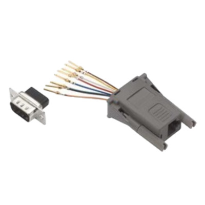 REC098M Modular Adapter, DB9 Male / RJ45 (8x8) Jack 50 Gold