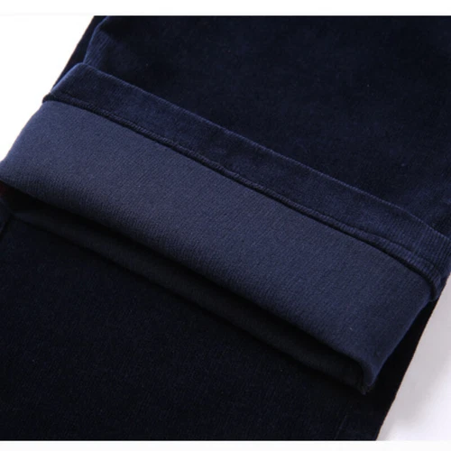 Hombres Pantalones de Pana Pantalones Calce Ajustado Informales Elastizados Clásicos Negro Marrón Nuevos - Imagen 12 de 21