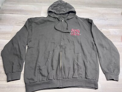 Marvel Comics RARE Sinister Syndicate Villains Sin Crew Hoodie Zip Up Faded XL