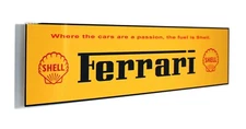 Ferrari Shell Passion Metal Banner Sign