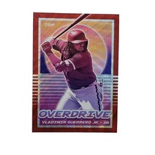 2021 Panini Chronicles #12 Vladimir Guerrero Jr Rookie Overdrive Ruby Wave /199