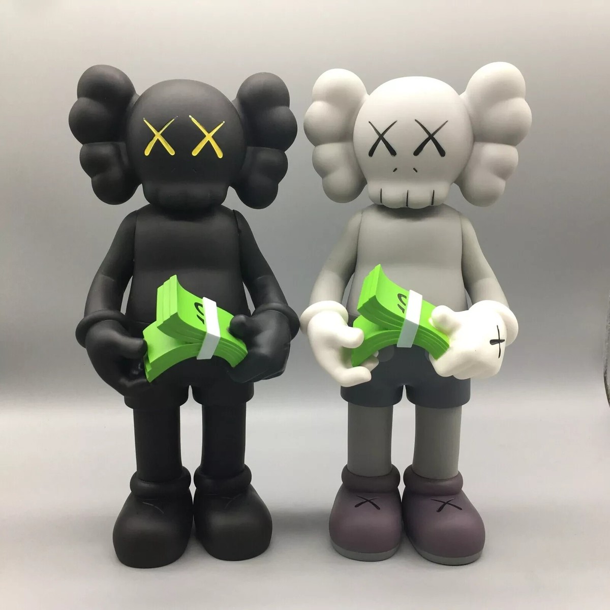 KAWS COMPANION フィギュア 2体セット KAWS Together Vinyl Figure Brown Companion No Box Used from Japan
