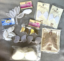 Lot Of 43 Pairs Angel Wings For Crafting Dollmaking Various Types Sizes NEW