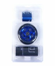 AO Kit Ricambi Scooter 110mm Ruote Morsetto e Griptape Grip Tape Blu