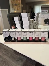 cnd shellac brand gel polish new in box various colors ( 38 in total )