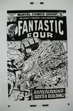 Original Production Art FANTASTIC FOUR #130 cover, JIM STERANKO, JOE SINNOTT art