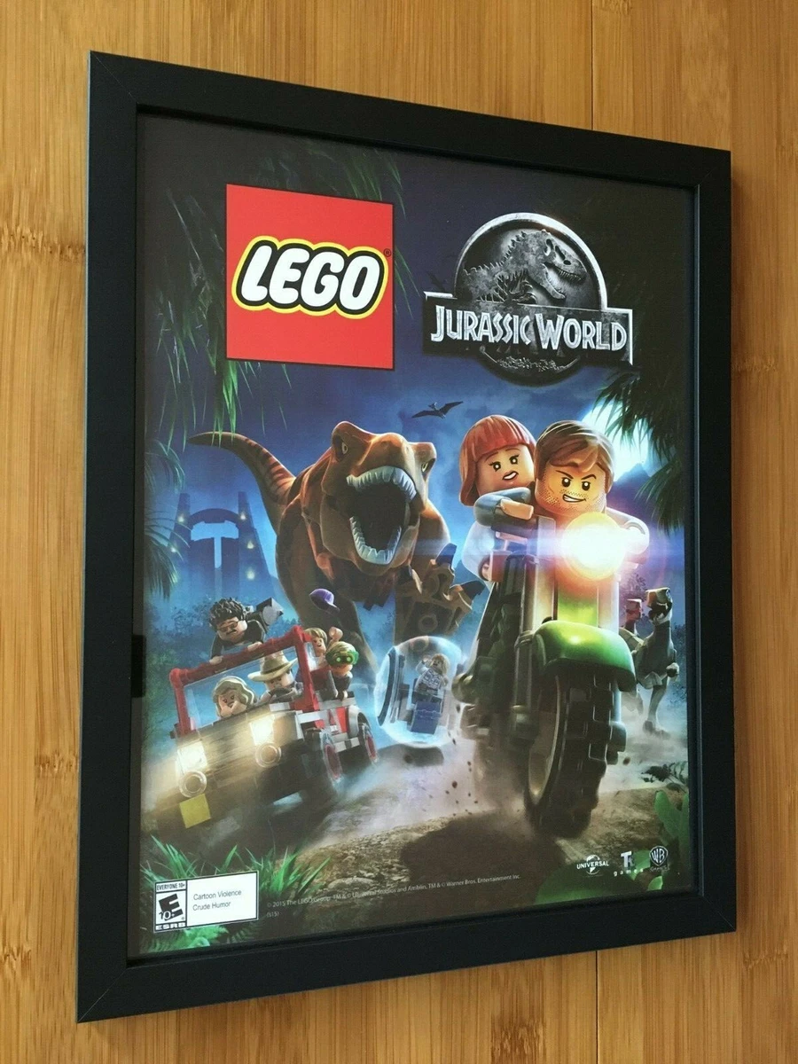 LEGO Jurassic World Framed Print Ad/Poster Official PS4 Xbox One Switch  Game Art