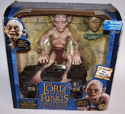 Lord Of The Rings Return of the King Electronic Talking Gollum Smeagol Heads NIB