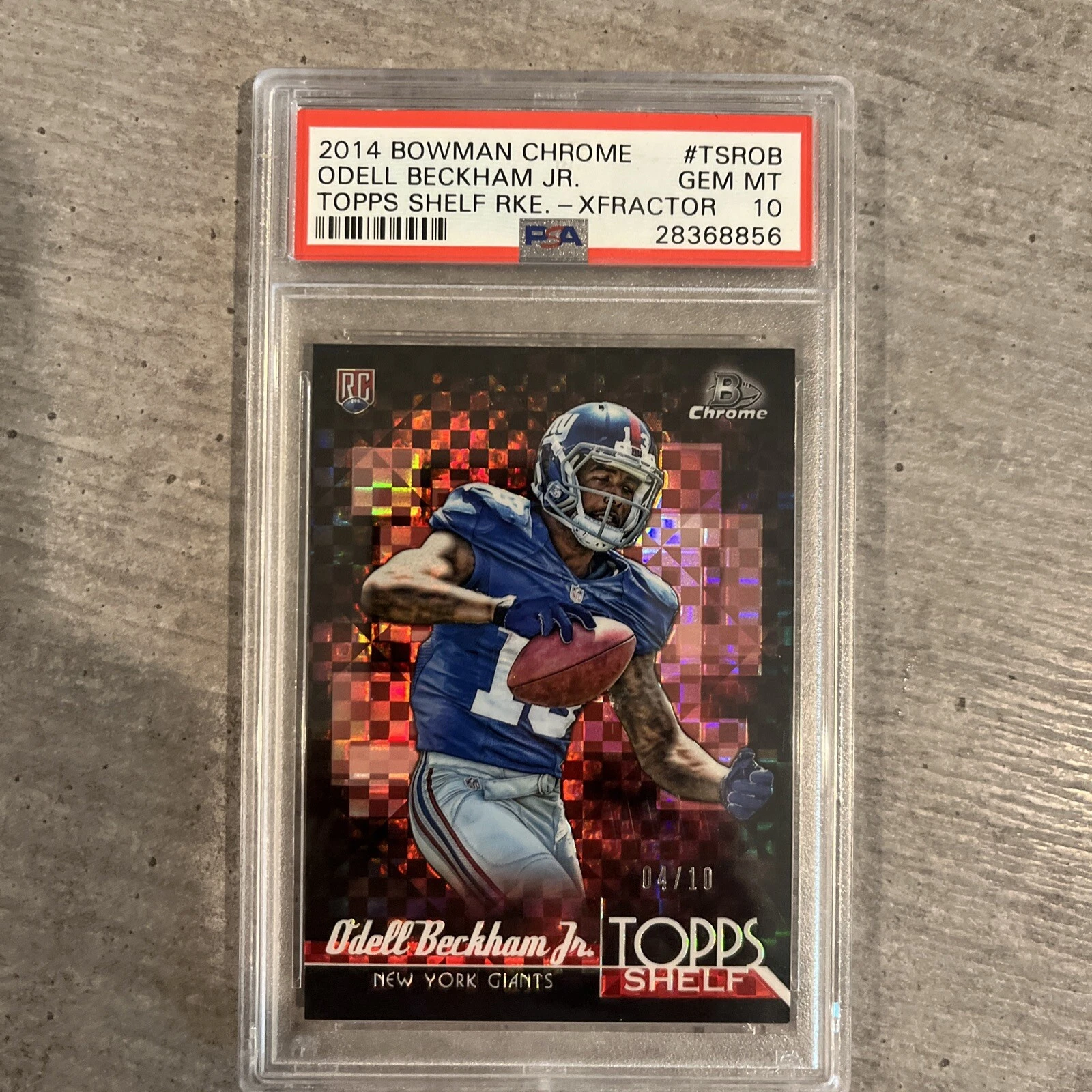 Odell Beckham Jr. Bowman Chrome Topps Shelf Rookie #TSROB Xfractor