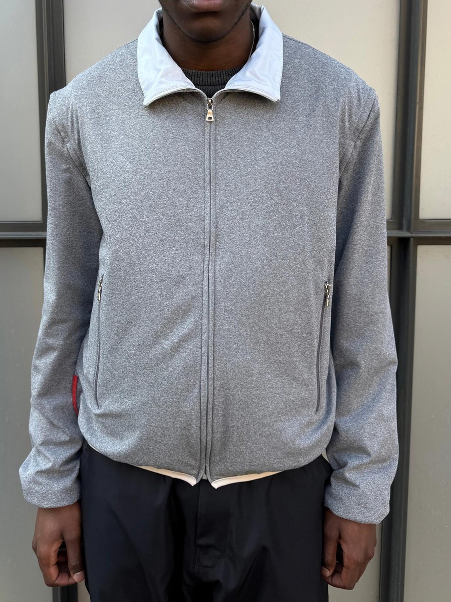 ジャケット・アウター 00s prada charcoal wool zip up jacket 2000s Prada Black Wool Fleece Jacket – Dolce Vita Hub