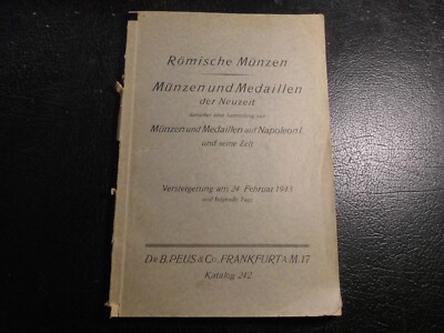Auktionskatalog Peus Frankfurt 24.2. 1943