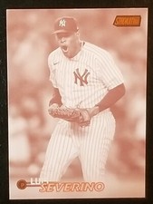 2023 Topps Stadium Club Luis Severino Sepia Foil Card NY Yankees/N.Y Mets No.129