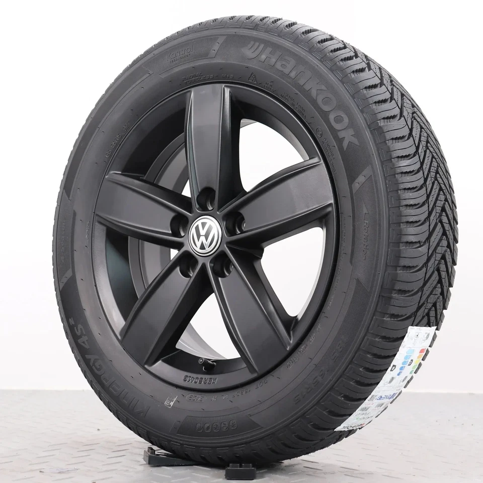 Allwetterräder VW Polo 6 2G AW 15Zoll Original Felgen Ganzjahresreifen schwarz m - Bild 3 von 4