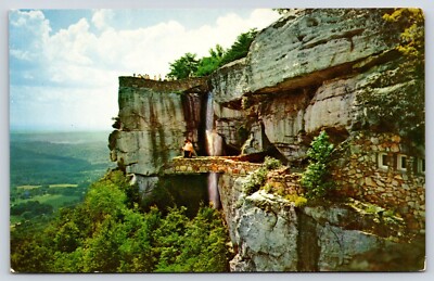 Vintage Postcard Undercliff Terrace and Lover's Leap Rock City Chattanooga Tenn