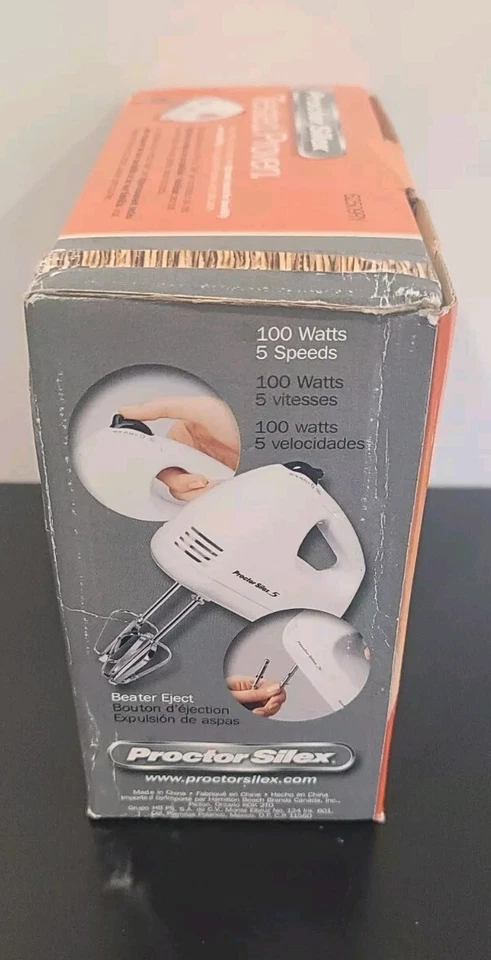 MEZCLADOR DE MANO Proctor Silex Durable Easy Mix 5 velocidades 100 vatios Foto 4 de 4