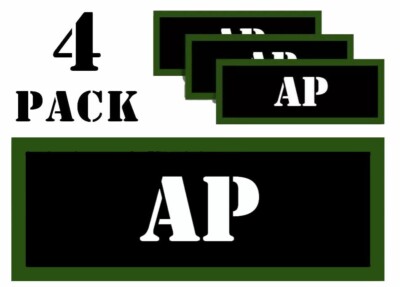 AP Ammo Can Label Stickers Decal Ammunition (4 pack)