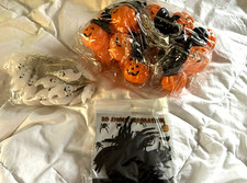 halloween pumpkins and ghost lights